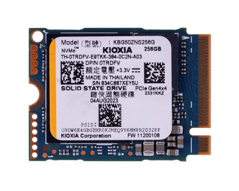 DYSK SSD KIOXIA 256GB NVMe PCIe Gen4x4 2230 KBG520ZNS256G DYSK SSD KIOXIA 256GB NVMe PCIe Gen4x4 2230 KBG520ZNS256G