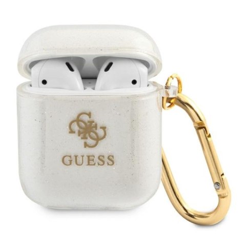 Guess Colored Glitter - Etui Airpods (przezroczysty) Guess Colored Glitter - Etui Airpods (przezroczysty)
