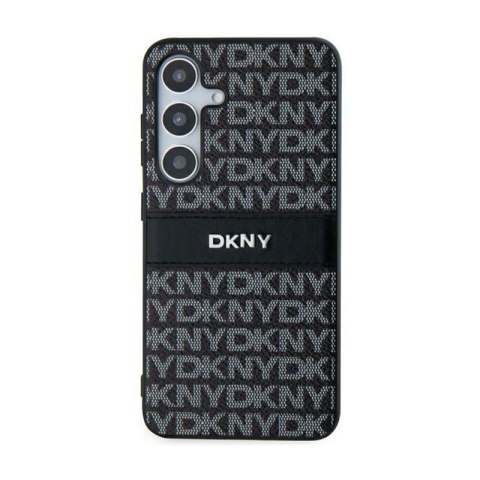 DKNY Leather Mono Stripe & Metal Logo - Etui Samsung Galaxy S24 (czarny) DKNY Leather Mono Stripe & Metal Logo - Etui Samsung Galaxy S24 (czarny)