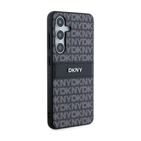 DKNY Leather Mono Stripe & Metal Logo - Etui Samsung Galaxy S24 (czarny) DKNY Leather Mono Stripe & Metal Logo - Etui Samsung Galaxy S24 (czarny)