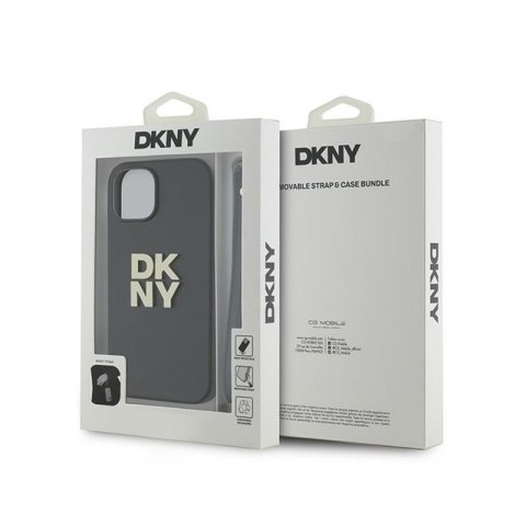 DKNY Wrist Strap Stock Logo - Etui iPhone 15 / 14 / 13 (czarny) DKNY Wrist Strap Stock Logo - Etui iPhone 15 / 14 / 13 (czarny)