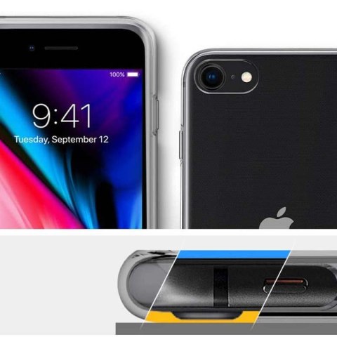 Spigen Liquid Crystal - Etui do iPhone SE 2022 / SE 2020 / 8 / 7 (Przezroczysty) Spigen Liquid Crystal - Etui do iPhone SE 2022 / SE 2020 / 8 / 7 (Przezroczysty)