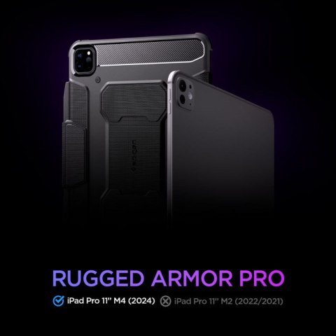 Spigen Rugged Armor Pro - Etui do iPad Pro 11" (M4, 2024) (Black) Spigen Rugged Armor Pro - Etui do iPad Pro 11" (M4, 2024) (Black)