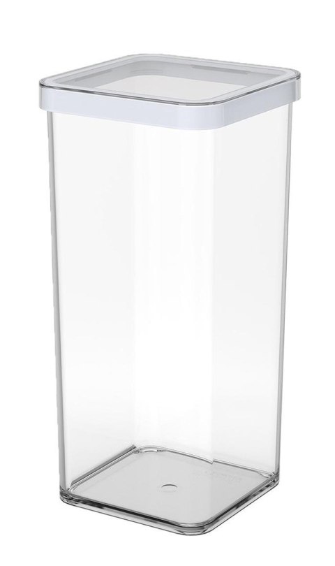 Pojemnik na przysmaki kwadratowy 1.5L LOFT transparentny/biały Pojemnik na przysmaki kwadratowy 1.5L LOFT transparentny/biały
