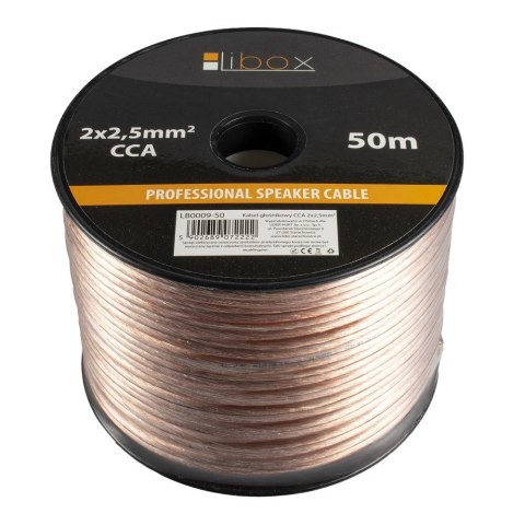 LIBOX KABEL GŁOŚNIKOWY LB0009-50 2X2,5MM (50M) LIBOX KABEL GŁOŚNIKOWY LB0009-50 2X2,5MM (50M)