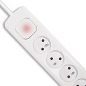 QOLTEC LISTWA ZASILAJĄCA ANTYPRZEPIĘCIOWA | 6 GNIAZD