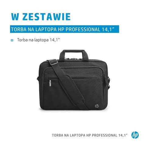 Torba HP Professional Laptop Bag do notebooka 14,1" czarna 500S8AA Torba HP Professional Laptop Bag do notebooka 14,1" czarna 500S8AA