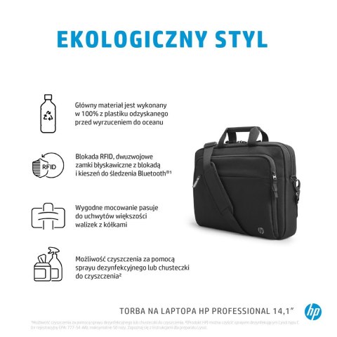 Torba HP Professional Laptop Bag do notebooka 14,1" czarna 500S8AA Torba HP Professional Laptop Bag do notebooka 14,1" czarna 500S8AA