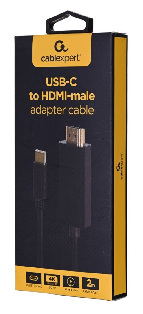 GEMBIRD ADAPTER USB TYP-C DO HDMI (M) 4K 60HZ, 2M GEMBIRD ADAPTER USB TYP-C DO HDMI (M) 4K 60HZ, 2M