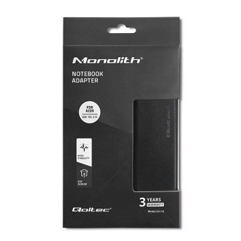 QOLTEC ZASILACZ DO LAPTOPA ACER 40W | 19V | 2.1A | 5.5*1.7 | +KABEL ZASILAJĄCY QOLTEC ZASILACZ DO LAPTOPA ACER 40W | 19V | 2.1A | 5.5*1.7 | +KABEL ZASILAJĄCY