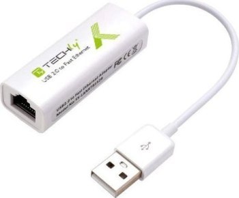 TECHLY KARTA SIECIOWA ADAPTER USB-A 2.0 NA RJ45 10 TECHLY KARTA SIECIOWA ADAPTER USB-A 2.0 NA RJ45 10