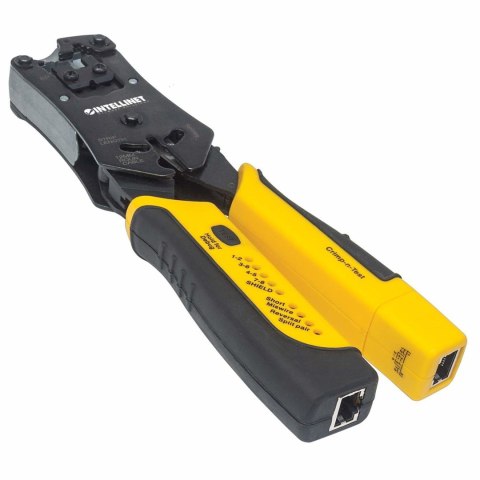 INTELLINET ZACISKARKA WTYKÓW RJ45/RJ11/RJ12/RJ22 Z TESTEREM OKABLOWANIA 780124 INTELLINET ZACISKARKA WTYKÓW RJ45/RJ11/RJ12/RJ22 Z TESTEREM OKABLOWANIA 780124