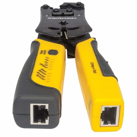 INTELLINET ZACISKARKA WTYKÓW RJ45/RJ11/RJ12/RJ22 Z TESTEREM OKABLOWANIA 780124 INTELLINET ZACISKARKA WTYKÓW RJ45/RJ11/RJ12/RJ22 Z TESTEREM OKABLOWANIA 780124