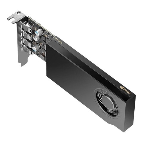PNY NVIDIA A400 4GB GDDR6 64-bit, Low Profile, PCIe 4.0 x8, Single slot, 4 x Mini DisplayPort 1.4a, 50W, LP bracket, small box PNY NVIDIA A400 4GB GDDR6 64-bit, Low Profile, PCIe 4.0 x8, Single slot, 4 x Mini DisplayPort 1.4a, 50W, LP bracket, small box