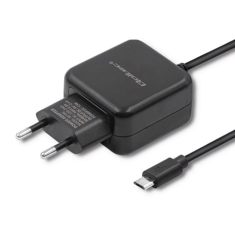 QOLTEC ŁADOWARKA SIECIOWA MICRO USB, 5V, 2.4A, 12W, CZARNA QOLTEC ŁADOWARKA SIECIOWA MICRO USB, 5V, 2.4A, 12W, CZARNA
