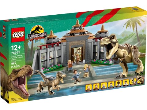 LEGO Jurassic World 76961 Centrum dla odwiedzających: atak tyranozaura i raptora LEGO Jurassic World 76961 Centrum dla odwiedzających: atak tyranozaura i raptora