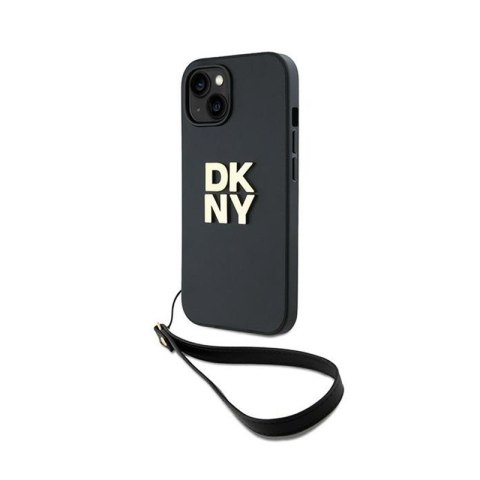 DKNY Wrist Strap Stock Logo - Etui iPhone 14 / 15 / 13 (czarny) DKNY Wrist Strap Stock Logo - Etui iPhone 14 / 15 / 13 (czarny)