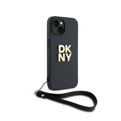 DKNY Wrist Strap Stock Logo - Etui iPhone 14 / 15 / 13 (czarny) DKNY Wrist Strap Stock Logo - Etui iPhone 14 / 15 / 13 (czarny)