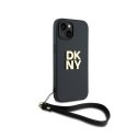 DKNY Wrist Strap Stock Logo - Etui iPhone 15 Plus (czarny)