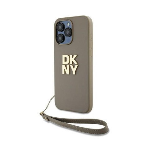 DKNY Wrist Strap Stock Logo - Etui iPhone 15 Pro Max (beżowy) DKNY Wrist Strap Stock Logo - Etui iPhone 15 Pro Max (beżowy)