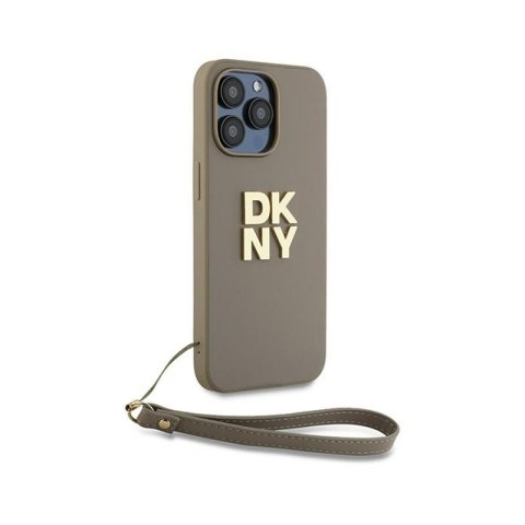 DKNY Wrist Strap Stock Logo - Etui iPhone 15 Pro Max (beżowy) DKNY Wrist Strap Stock Logo - Etui iPhone 15 Pro Max (beżowy)