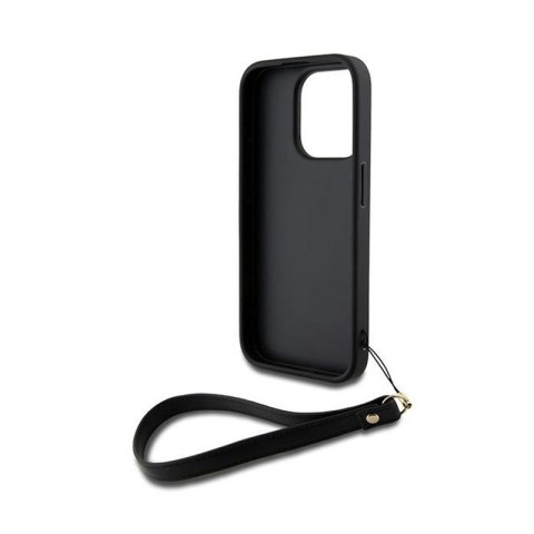 DKNY Wrist Strap Stock Logo - Etui iPhone 15 Pro (czarny) DKNY Wrist Strap Stock Logo - Etui iPhone 15 Pro (czarny)