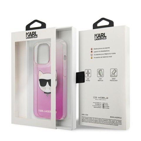Karl Lagerfeld Choupette Head - Etui iPhone 13 Pro (różowy) Karl Lagerfeld Choupette Head - Etui iPhone 13 Pro (różowy)