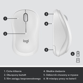 Logitech MK295 Biały Logitech MK295 Biały