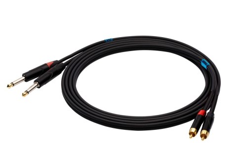 SSQ RCAJM1 - kabel 1 metrowy 2xRCA- 2x JACK MONO 6,3mm SSQ RCAJM1 - kabel 1 metrowy 2xRCA- 2x JACK MONO 6,3mm