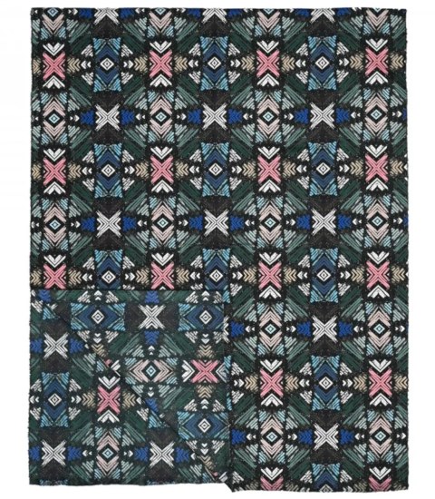 Ciepły stylowy szal szalik abstrakcyjny wzór miękki gładki 180x75 cm (Zielony || Wielokolorowy) Ciepły stylowy szal szalik abstrakcyjny wzór miękki gładki 180x75 cm (Zielony || Wielokolorowy)