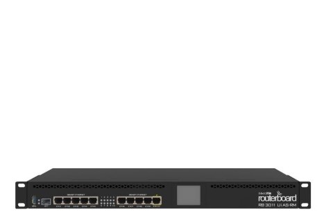 Router Mikrotik RB3011UiAS-RM Total Ethernet Ports:11; Architecture:ARM 32bit; CPU core:2 Router Mikrotik RB3011UiAS-RM Total Ethernet Ports:11; Architecture:ARM 32bit; CPU core:2