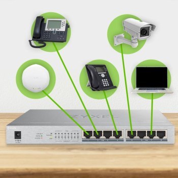 Switch PoE ZyXEL GS1008HP-EU0101F (8x 10/100/1000Mbps) Switch PoE ZyXEL GS1008HP-EU0101F (8x 10/100/1000Mbps)