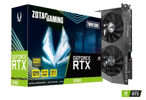 Karta graficzna ZOTAC GAMING GeForce RTX 3060 Twin Edge 12GB GDDR6 Karta graficzna ZOTAC GAMING GeForce RTX 3060 Twin Edge 12GB GDDR6