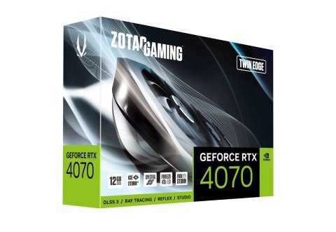 Karta graficzna ZOTAC GAMING GeForce RTX 4070 Twin Edge 12GB GDDR6X Karta graficzna ZOTAC GAMING GeForce RTX 4070 Twin Edge 12GB GDDR6X