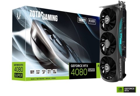 Karta graficzna ZOTAC GAMING GeForce RTX 4080 SUPER Trinity Black Edition Karta graficzna ZOTAC GAMING GeForce RTX 4080 SUPER Trinity Black Edition