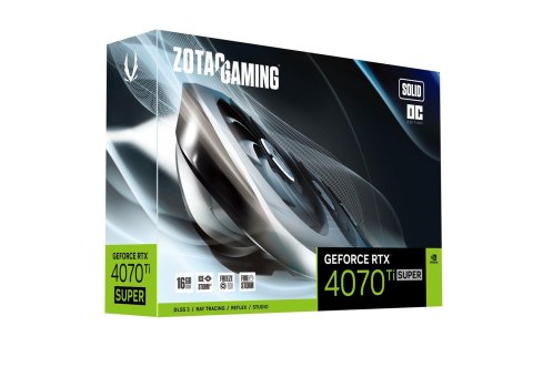 Karta graficzna Zotac Gaming GeForce RTX 4070 Ti SUPER Solid OC16GB GDDR6X Karta graficzna Zotac Gaming GeForce RTX 4070 Ti SUPER Solid OC16GB GDDR6X