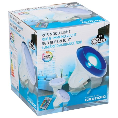 Grundig - Lampa RGB Mood light, zmieniające kolory, z pilotem Grundig - Lampa RGB Mood light, zmieniające kolory, z pilotem
