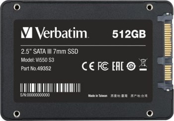 Dysk twardy Verbatim SSD VI550 512GB SATA III 2,5"(49352) Dysk twardy Verbatim SSD VI550 512GB SATA III 2,5"(49352)