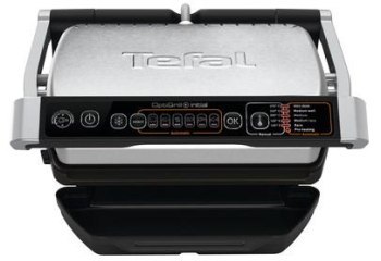 Grill elektryczny Tefal OptiGrill+ Initial GC 706D34 (składany; 1800W; kolor srebrny) Grill elektryczny Tefal OptiGrill+ Initial GC 706D34 (składany; 1800W; kolor srebrny)