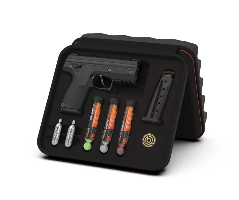 Pistolet na kule gumowe i pieprzowe BYRNA SD BLACK k.68 CO2 8g zestaw Pistolet na kule gumowe i pieprzowe BYRNA SD BLACK k.68 CO2 8g zestaw
