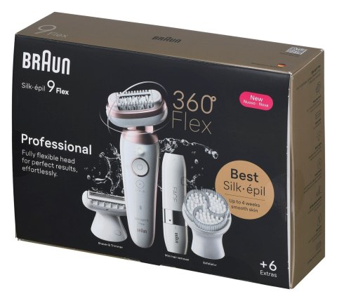Braun Depilator elektryczny Silk-épil 9 Flex 9-360 3D Braun Depilator elektryczny Silk-épil 9 Flex 9-360 3D