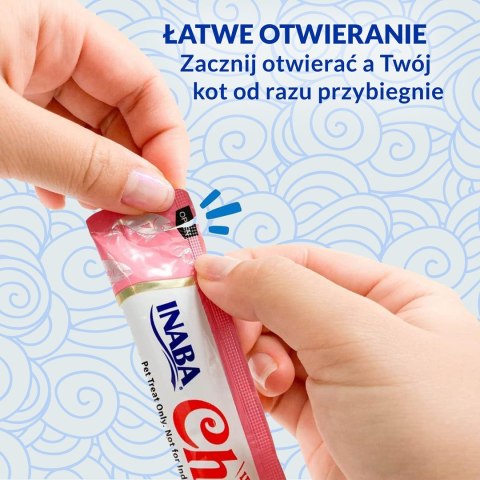 INABA Churu Kurczak z serem i wołowiną - przysmak dla kota - 4x14 g INABA Churu Kurczak z serem i wołowiną - przysmak dla kota - 4x14 g