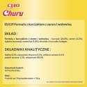 INABA Churu Kurczak z serem i wołowiną - przysmak dla kota - 4x14 g