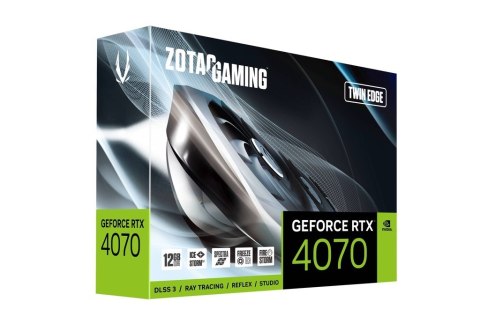 Karta graficzna ZOTAC GAMING GeForce RTX 4070 Twin Edge GDDR6 Karta graficzna ZOTAC GAMING GeForce RTX 4070 Twin Edge GDDR6