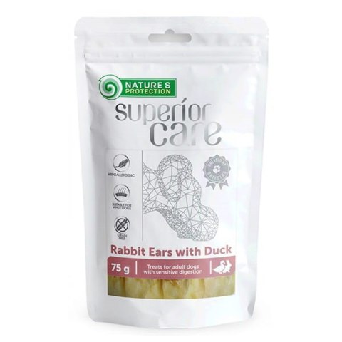 Nature's Protection SC White Dogs Rabbit Ears with Kaczka 75g dog Nature's Protection SC White Dogs Rabbit Ears with Kaczka 75g dog