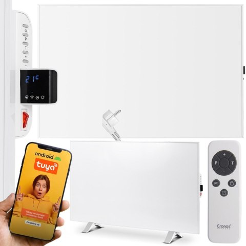 Promiennik podczerwieni Cronos Synthelith PRO CRP-500TWP 500W szary z WiFi i pilotem Promiennik podczerwieni Cronos Synthelith PRO CRP-500TWP 500W szary z WiFi i pilotem