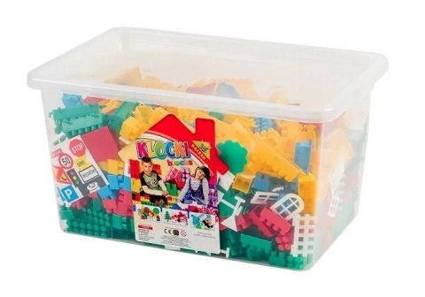 DUŻE PLASTIKOWE KLOCKI W MEGA POJEMNIKU 700 EL #G3 DUŻE PLASTIKOWE KLOCKI W MEGA POJEMNIKU 700 EL #G3