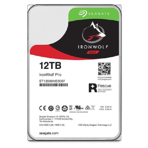 Dysk HDD Seagate IronWolf Pro (12 TB; 256MB; 3.5"; SATA) Dysk HDD Seagate IronWolf Pro (12 TB; 256MB; 3.5"; SATA)