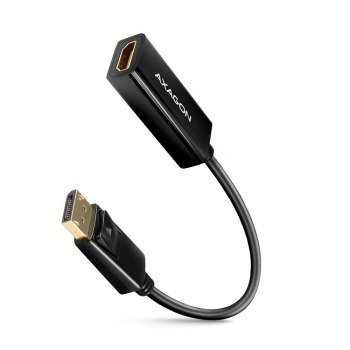 Adapter Wideo Axagon DisplayPort do HDMI 1.4 4K/30Hz 0,15 mm Adapter Wideo Axagon DisplayPort do HDMI 1.4 4K/30Hz 0,15 mm