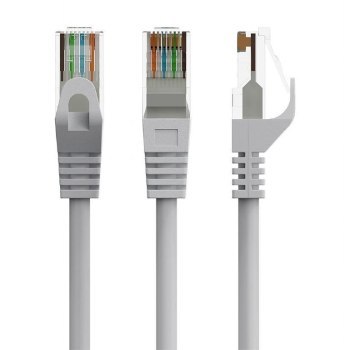 Kabel sieciowy UTP Gembird PP6U-CU-0.25M kat.6 Patch cord 0.25m szary Kabel sieciowy UTP Gembird PP6U-CU-0.25M kat.6 Patch cord 0.25m szary